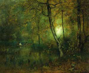 George Inness Pool in the Woods oil painting picture